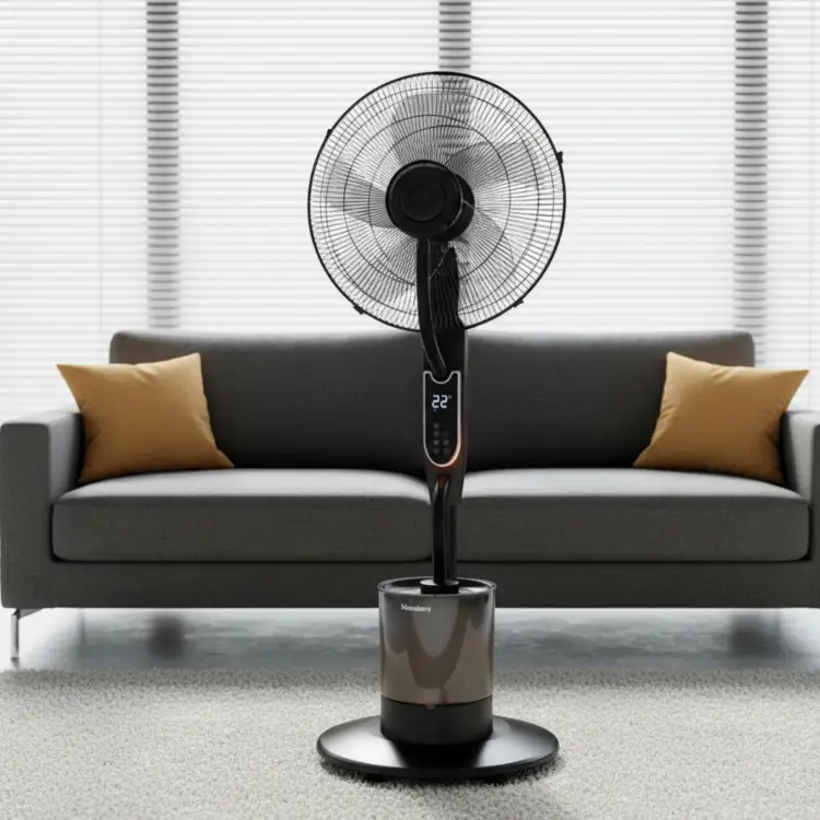 Wentylator mgiełkowy z Nawilżaczem KLAUSBERG KB-9034 16" LED 5L pilot timer