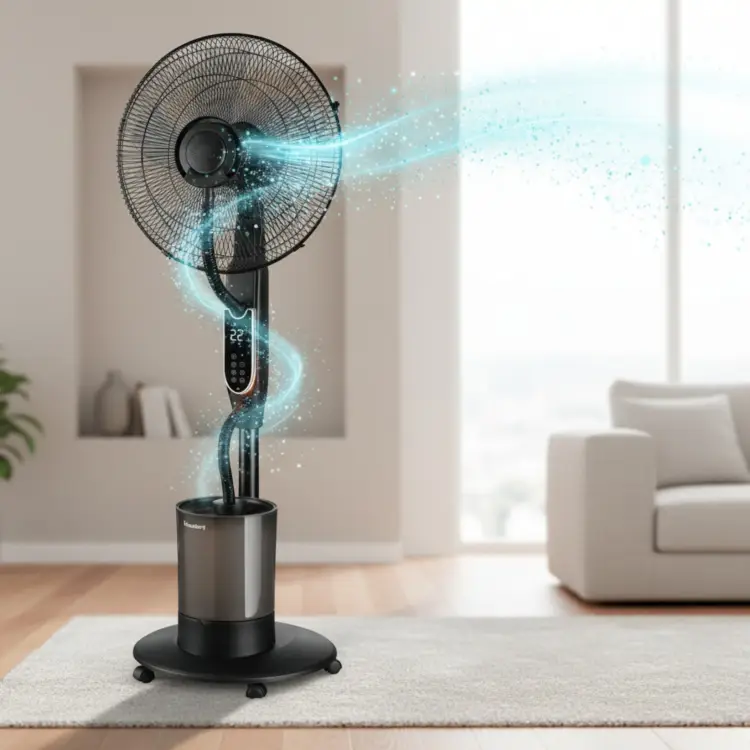 Wentylator mgiełkowy z Nawilżaczem KLAUSBERG KB-9034 16" LED 5L pilot timer