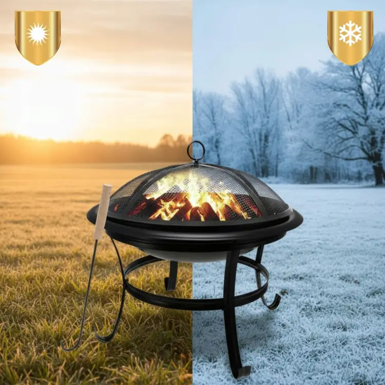 Palenisko ogrodowe Pogrzebacz grill ognisko 54,5cm SOLIDNE Stalowe KINGHoff