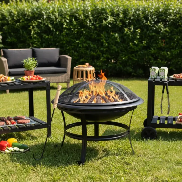 Palenisko ogrodowe Pogrzebacz grill ognisko 54,5cm SOLIDNE Stalowe KINGHoff