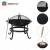 Palenisko ogrodowe Pogrzebacz grill ognisko 54,5cm SOLIDNE Stalowe KINGHoff