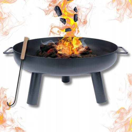 Palenisko ogrodowe DUŻE Solidne 60cm grill ognisko stalowe KINGHOFF