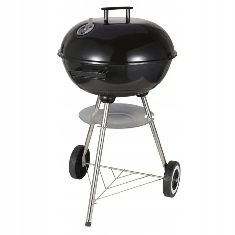 Grill węglowy ogrodowy KINGHOFF KH-2033 z Pokrywą 41 cm na Kółkach Ruszt