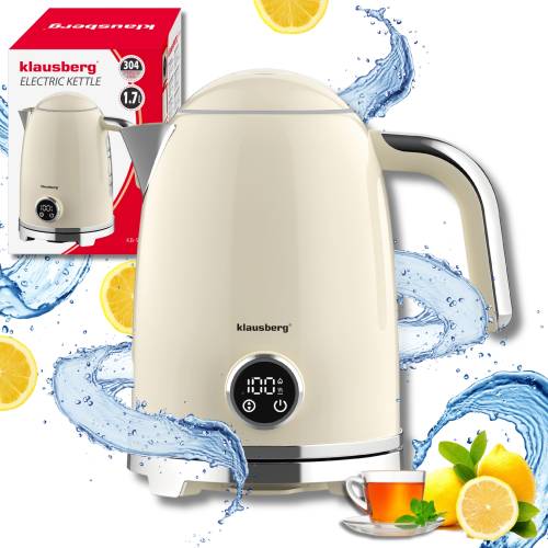 Czajnik elektryczny Bezprzewodowy Termometr 1,7L LED stal 304 KLAUSBERG