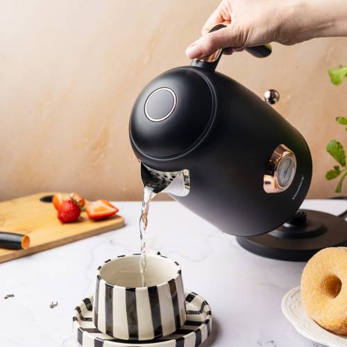 Czajnik elektryczny Bezprzewodowy Klausberg 1.7L stal 304 retro Termometr