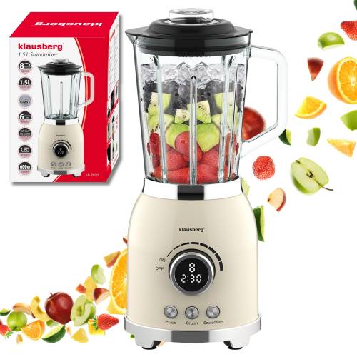 Blender kielichowy 1,5L 600W LED Smoothie Mikser Kruszy Lód KLAUSBERG