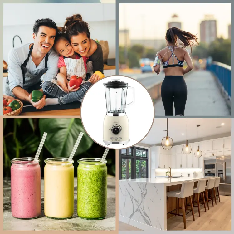 Blender kielichowy 1,5L 600W LED Smoothie Mikser Kruszy Lód KLAUSBERG