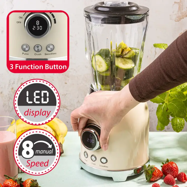 Blender kielichowy 1,5L 600W LED Smoothie Mikser Kruszy Lód KLAUSBERG