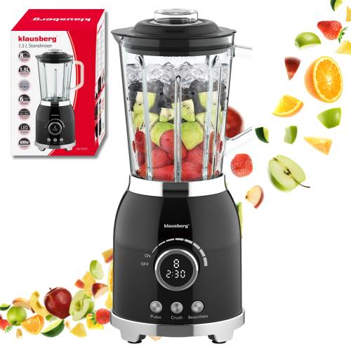 Blender kielichowy 1,5L KLAUSBERG 600W LED Smoothie Mikser Kruszy Lód