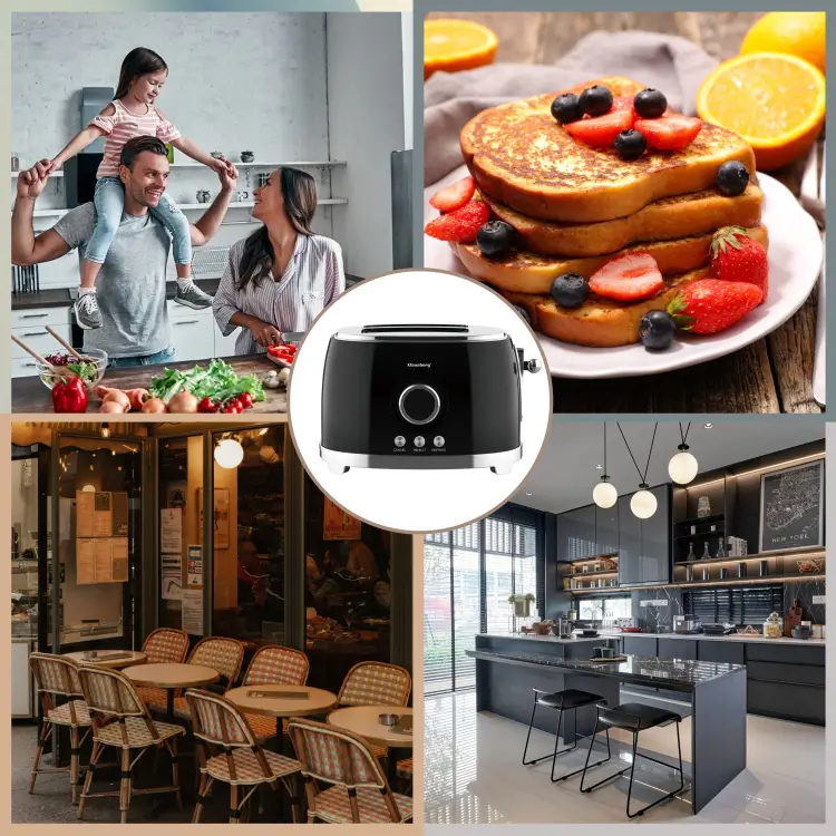 Toster na 2 kromki KLAUSBERG KB-9025 LED 850W rozmrażanie Opiekacz Tosty