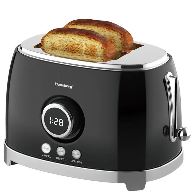 Toster na 2 kromki KLAUSBERG KB-9025 LED 850W rozmrażanie Opiekacz Tosty
