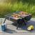 Grill turystyczny węglowy KINGHOFF KH-2032 przenośny BBQ Ogrodowy