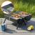 Grill turystyczny węglowy KINGHOFF KH-2032 przenośny BBQ Ogrodowy
