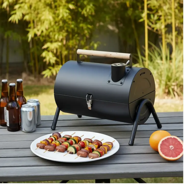 Grill turystyczny węglowy KINGHOFF KH-2032 przenośny BBQ Ogrodowy