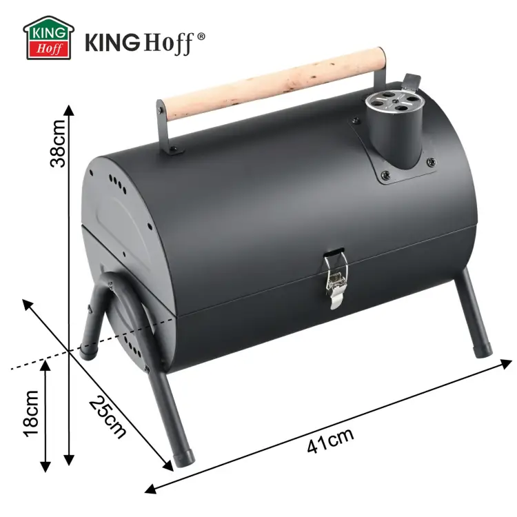 Grill turystyczny węglowy KINGHOFF KH-2032 przenośny BBQ Ogrodowy