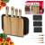 Zestaw 8el Noży Klausberg KB-9037 4 Noże 3 Deski Stojak Kitchen Set Komplet