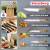 Zestaw 8el Noży Klausberg KB-9037 4 Noże 3 Deski Stojak Kitchen Set Komplet