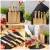 Zestaw 8el Noży Klausberg KB-9037 4 Noże 3 Deski Stojak Kitchen Set Komplet