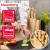 Zestaw 8el Noży Klausberg KB-9037 4 Noże 3 Deski Stojak Kitchen Set Komplet