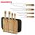 Zestaw 8el Noży Klausberg KB-9037 4 Noże 3 Deski Stojak Kitchen Set Komplet