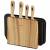 Zestaw 8el Noży Klausberg KB-9037 4 Noże 3 Deski Stojak Kitchen Set Komplet