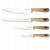 Zestaw 8el Noży Klausberg KB-9037 4 Noże 3 Deski Stojak Kitchen Set Komplet