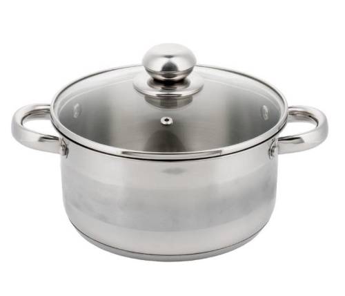 Garnek 0,5L 12 cm KINGHOFF KH-4325 z Pokrywką Indukcja Gaz Stal