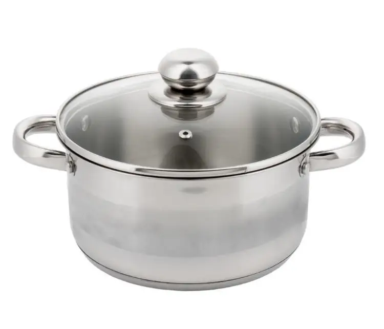 Garnek 0,5L 12 cm KINGHOFF KH-4325 z Pokrywką Indukcja Gaz Stal