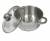 Garnek 0,5L 12 cm KINGHOFF KH-4325 z Pokrywką Indukcja Gaz Stal