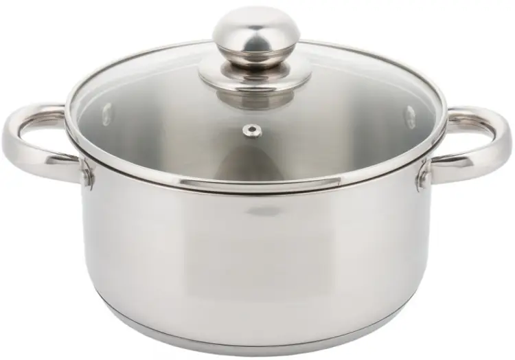 Garnek 0,5L 12 cm KINGHOFF KH-4325 z Pokrywką Indukcja Gaz Stal