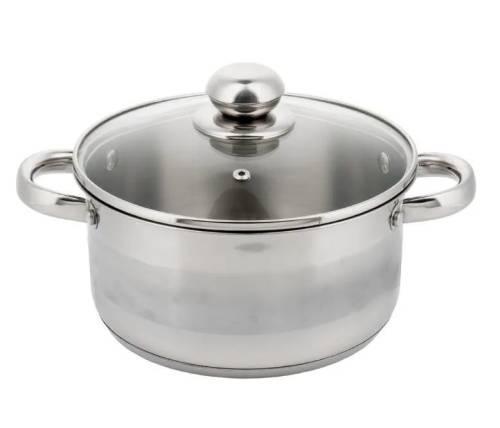 Garnek 2L 18 cm KINGHOFF KH-4328 z Pokrywką Indukcja Gaz Stal