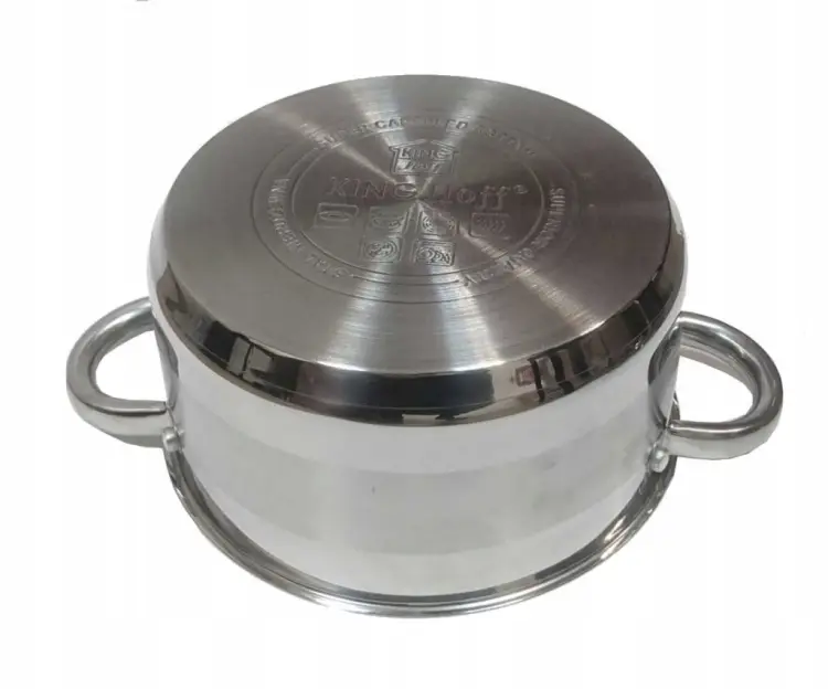 Garnek 2L 18 cm KINGHOFF KH-4328 z Pokrywką Indukcja Gaz Stal