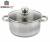 Garnek 3L 20 cm KINGHOFF KH-4329 z Pokrywką Indukcja Gaz Stal