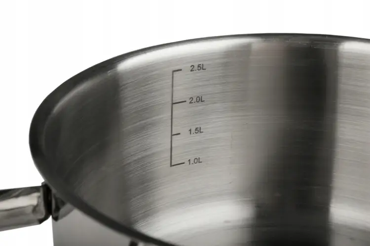 Garnek 3L 20 cm KINGHOFF KH-4329 z Pokrywką Indukcja Gaz Stal