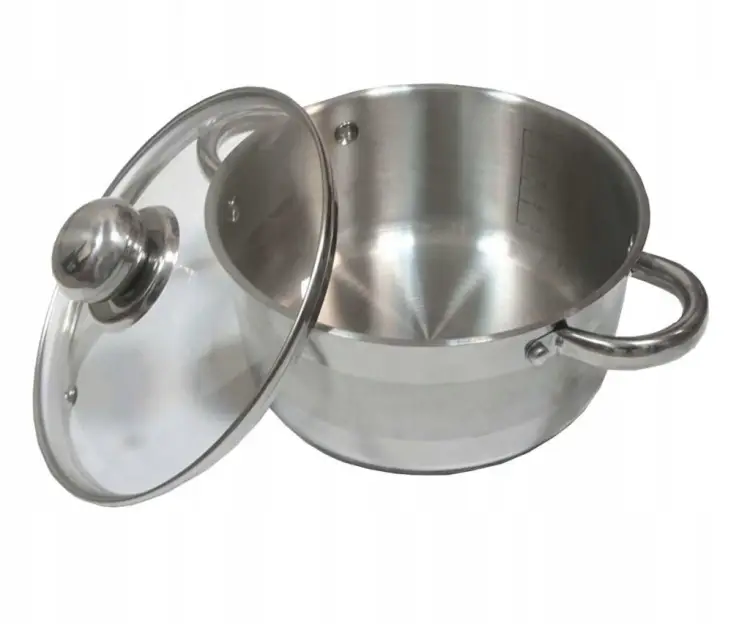 Garnek 4L 22 cm KINGHOFF KH-4330 z Pokrywką Indukcja Gaz Stal