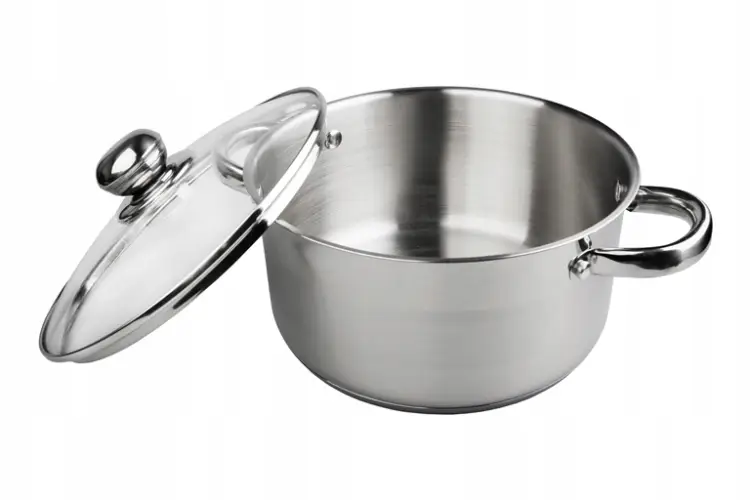 Garnek 4L 22 cm KINGHOFF KH-4330 z Pokrywką Indukcja Gaz Stal