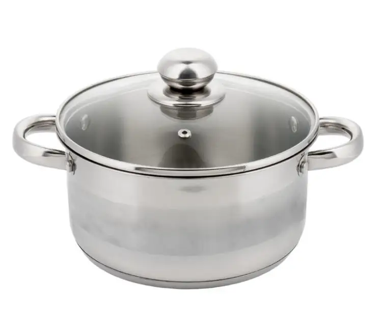 Garnek 4L 22 cm KINGHOFF KH-4330 z Pokrywką Indukcja Gaz Stal