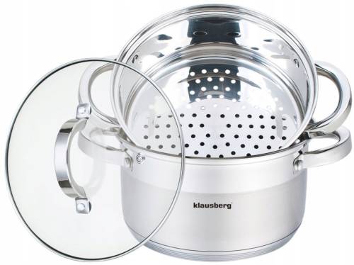 Garnek do Gotowania na Parze 2,5L 18 cm KLAUSBERG KB-7135 Indukcja