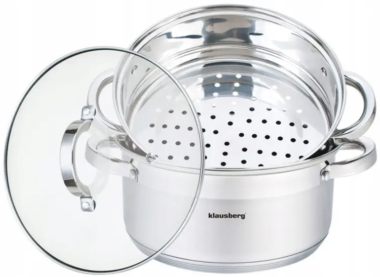Garnek do Gotowania na Parze 4L 22 cm KLAUSBERG KB-7141 Indukcja Gaz