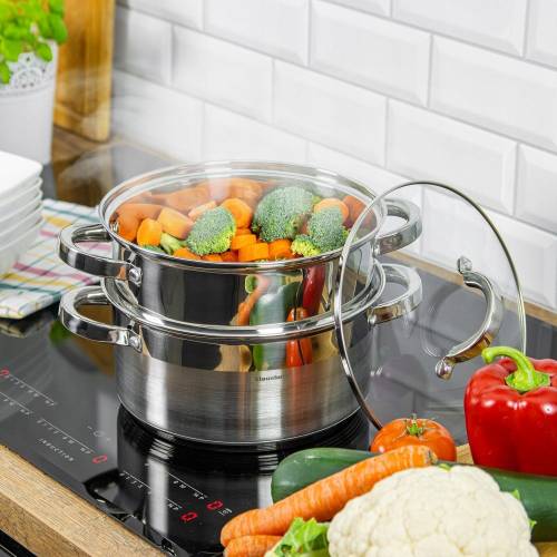 Garnek do Gotowania na Parze 5L 24 cm KLAUSBERG KB-7144 Indukcja Gaz