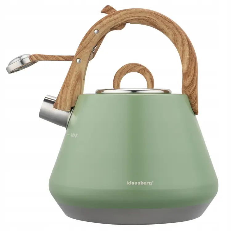 Czajnik z Gwizdkiem KLAUSBERG KB-9062 2,5L Zielony Indukcja Gaz