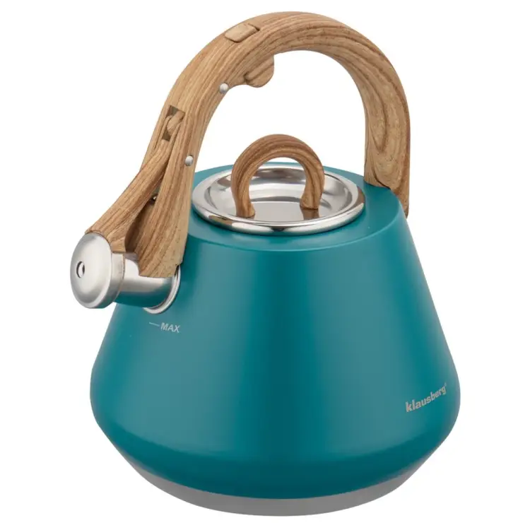 CZAJNIK KLAUSBERG 2,5L z GWIZDKIEM INDUKCJA GAZ TURKUS KB-9063