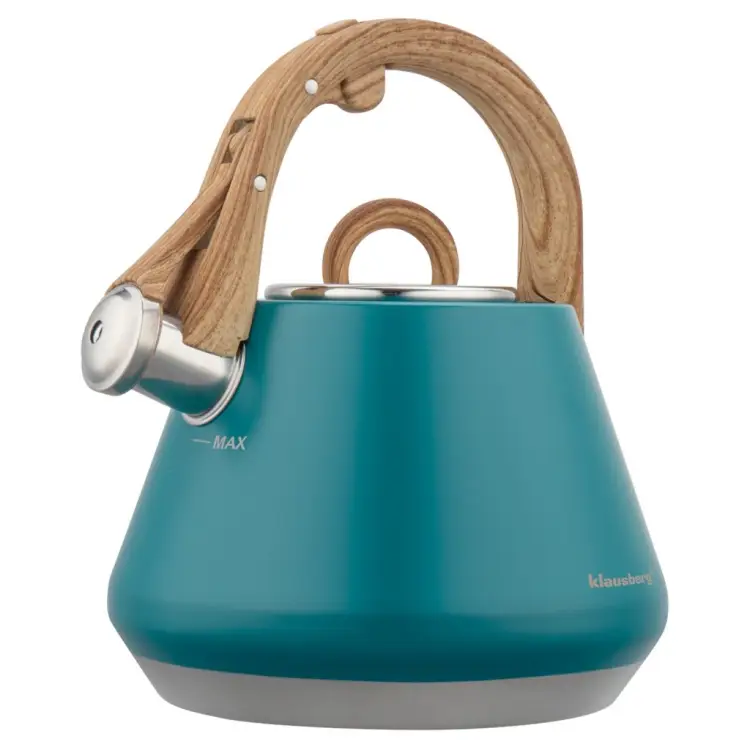 CZAJNIK KLAUSBERG 2,5L z GWIZDKIEM INDUKCJA GAZ TURKUS KB-9063