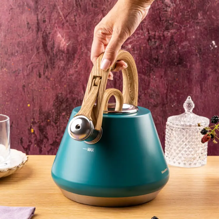 CZAJNIK KLAUSBERG 2,5L z GWIZDKIEM INDUKCJA GAZ TURKUS KB-9063