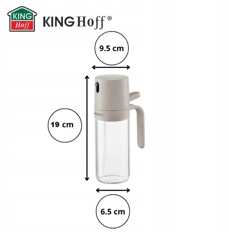 Rozpylacz Spryskiwacz oleju octu 250ml równomierna mgiełka KINGHOFF KH2005