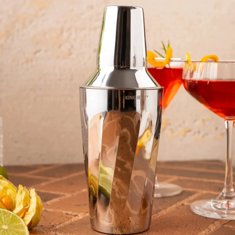 SHAKER BARMAŃSKI DO DRINKÓW KOKTAJLI STALOWY Z SITKIEM KINGHOFF 500ML