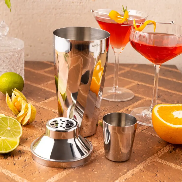 SHAKER BARMAŃSKI DO DRINKÓW KOKTAJLI 700ML STALOWY Z SITKIEM KINGHOFF