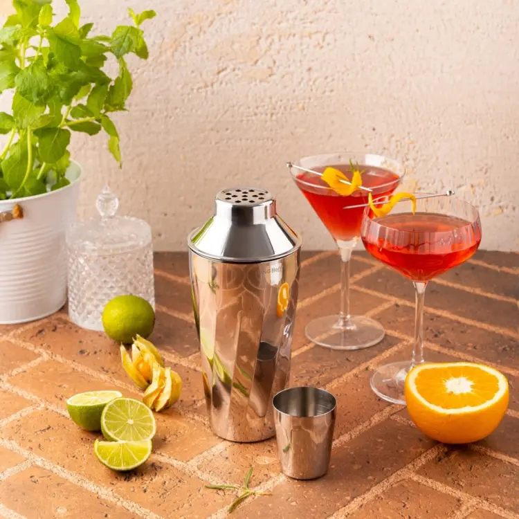 SHAKER BARMAŃSKI DO DRINKÓW KOKTAJLI 700ML STALOWY Z SITKIEM KINGHOFF