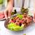 PÓŁMISEK TACA OWALNA STALOWA DO SERWOWANIA PRZEKĄSEK 30 CM KINGHOFF KH-2073