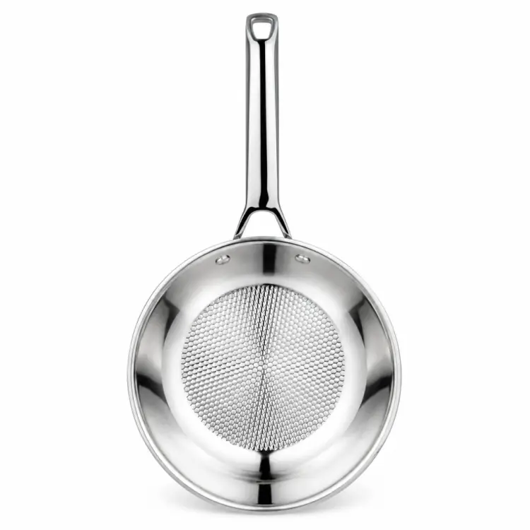 PATELNIA STALOWA VCASA VELORA 20 CM TRI-PLY STAL 304 INDUKCJA PLASTER MIODU